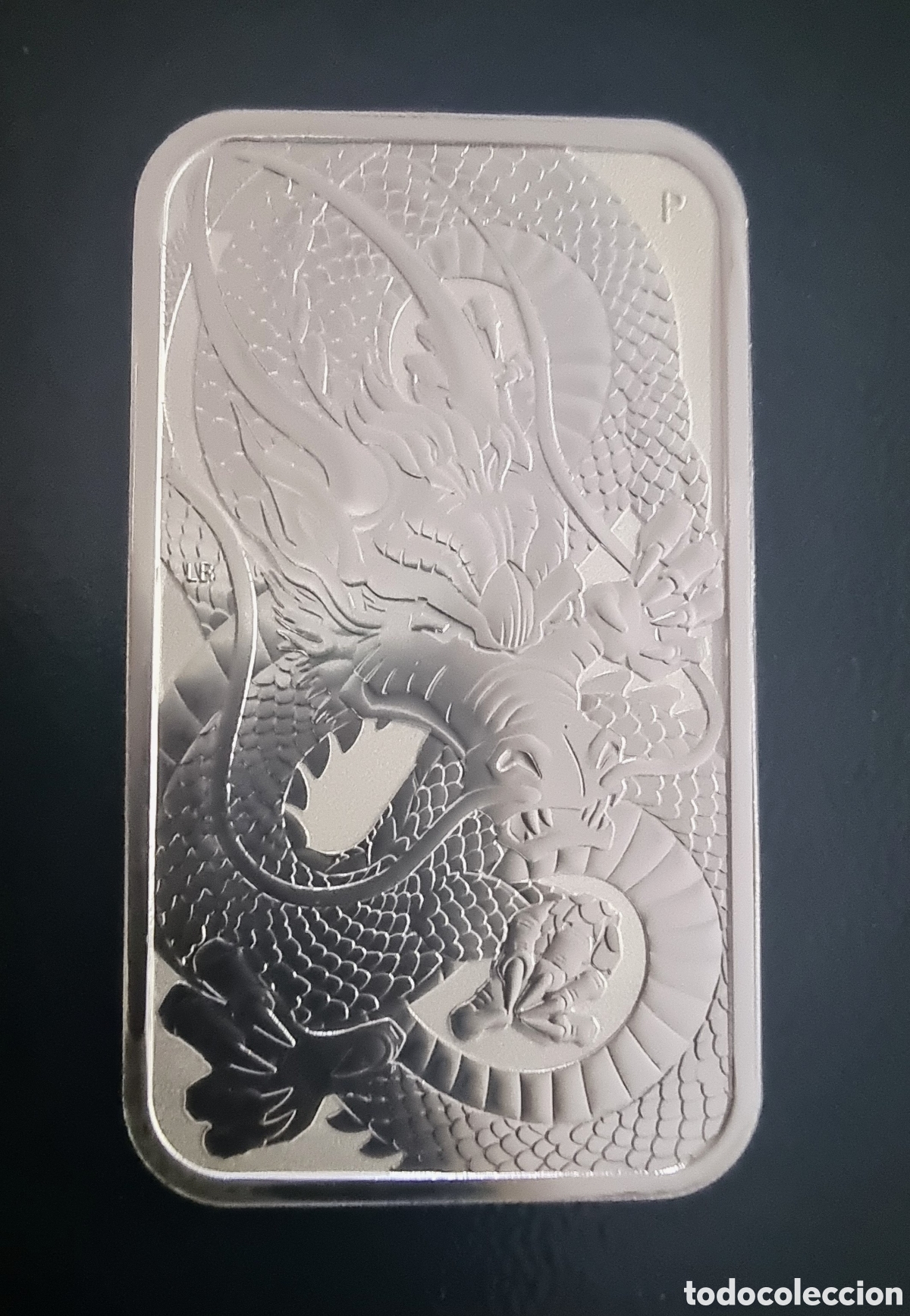 Monedas antiguas de Ocean&iacute;a: DRAGON RECTANGULAR de 2021 de 1 OZ. PLATA 999,9 - Foto 1