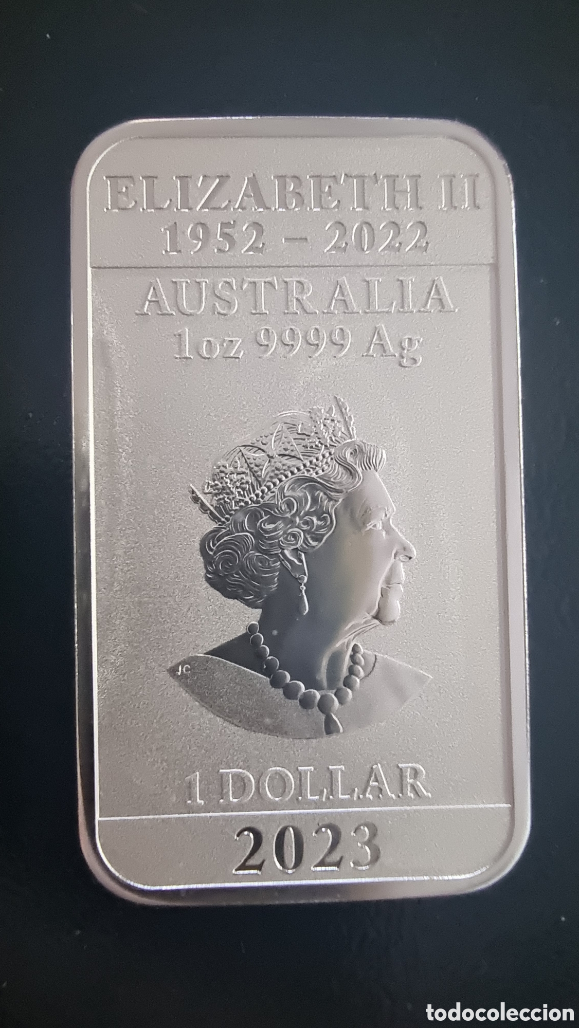 Monedas antiguas de Ocean&iacute;a: DRAGON RECTANGULAR del 2023 de 1 OZ. PLATA 999,9 - Foto 2