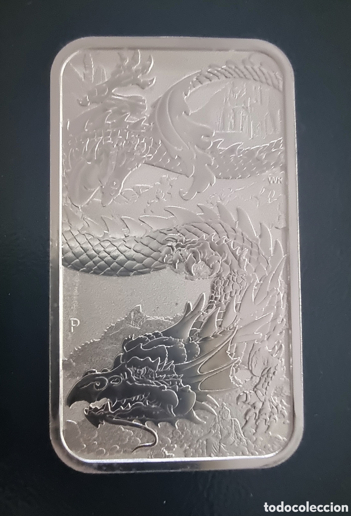 Monedas antiguas de Ocean&iacute;a: DRAGON RECTANGULAR del 2023 de 1 OZ. PLATA 999,9