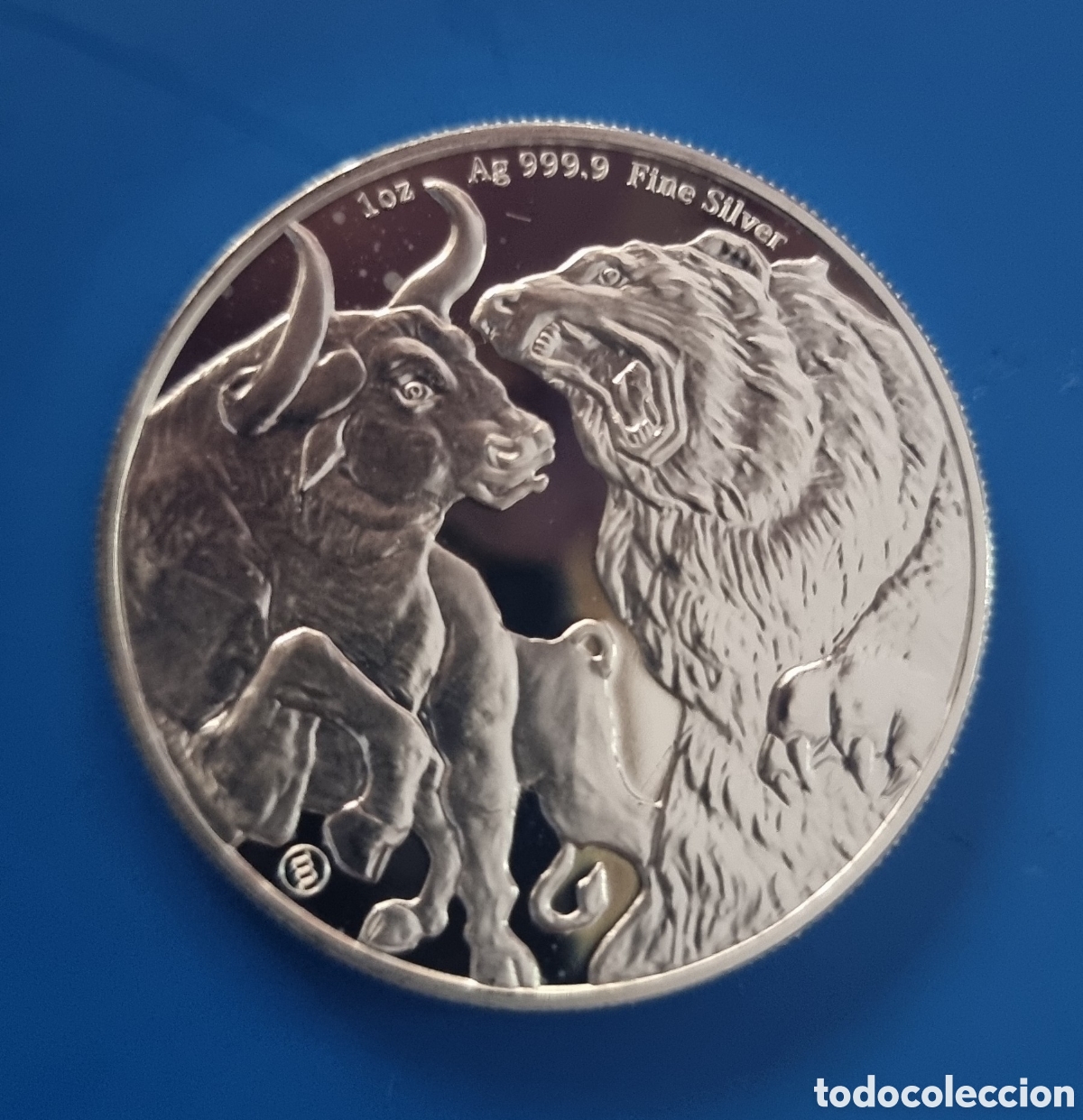 Monnaies anciennes d'Oc&eacute;anie: TORO Y OSO del 2022 de 1 OZ. PLATA 999,9