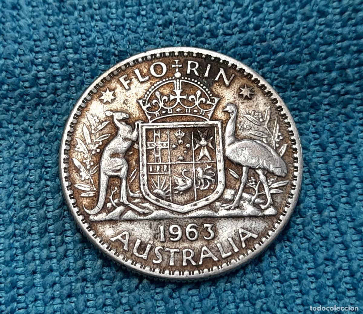 Old Coins of Oceania: Australia, Elizabeth II, 1 Florin 1963