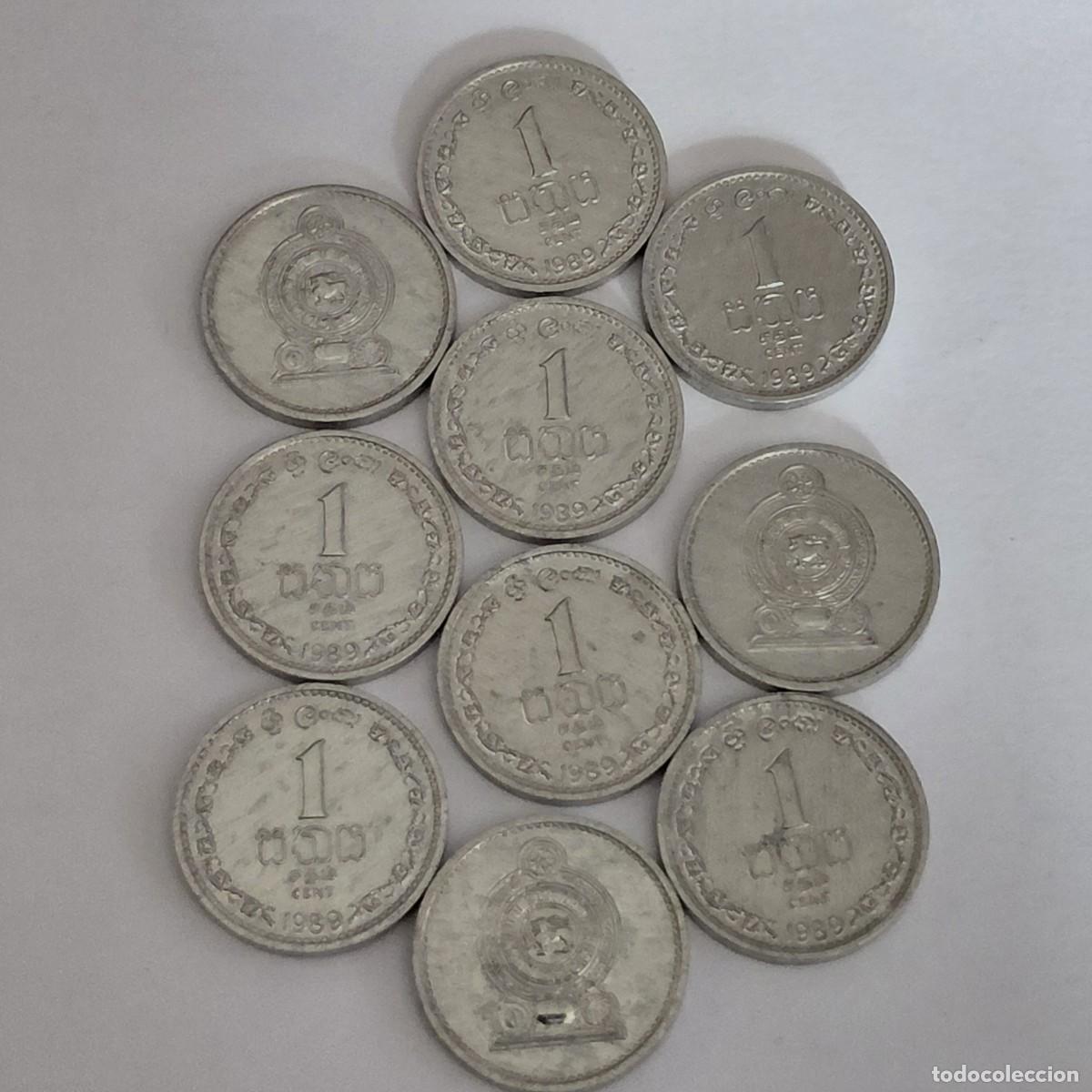 Monedas antiguas de Ocean&iacute;a: SRI LANKA - 1 CENT 1989 KM137 X LOTE 10 MONEDAS