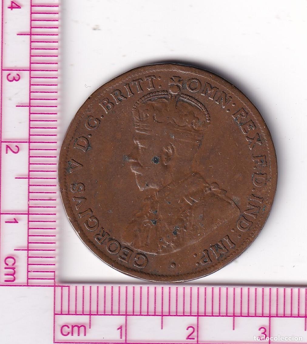 Monedas antiguas de Ocean&iacute;a: CR5130 MONEDA AUSTRALIA 1 PENIQUE 1920 COBRE