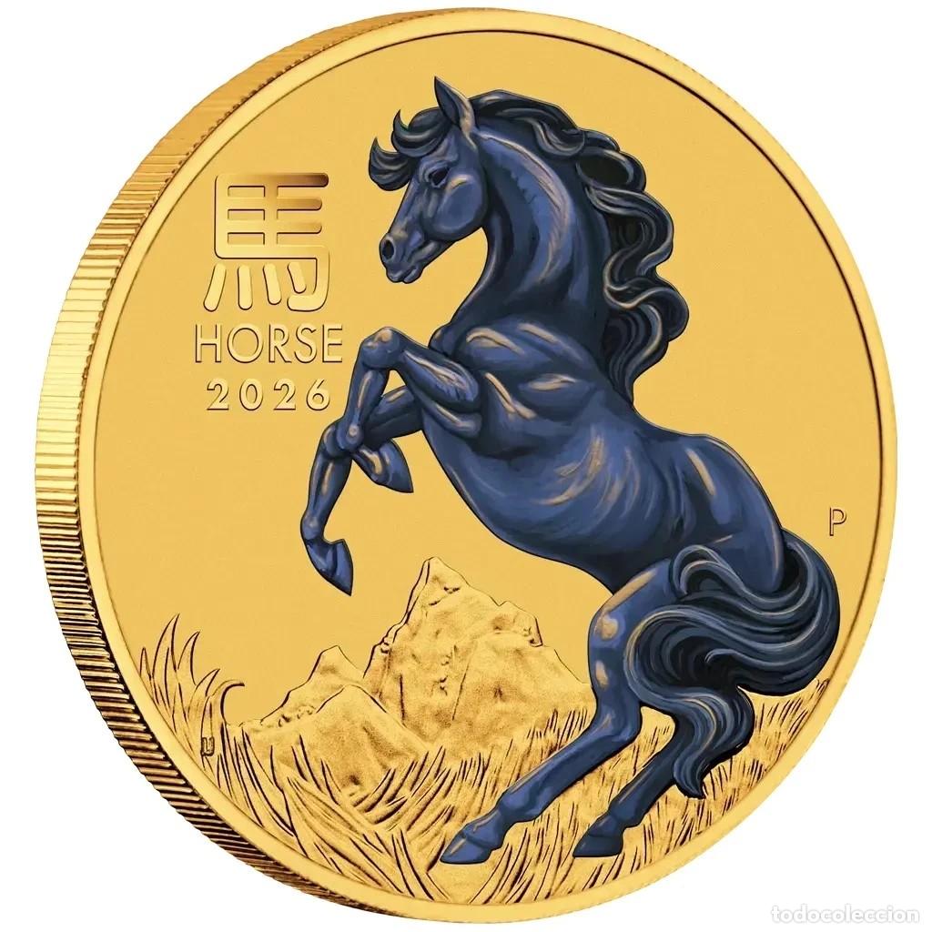 Monedas antiguas de Ocean&iacute;a: AUSTRALIA. 1/10 ONZA DE ORO PURA 2026. A&Ntilde;O DEL CABALLO .SIN CIRCULAR. SC.