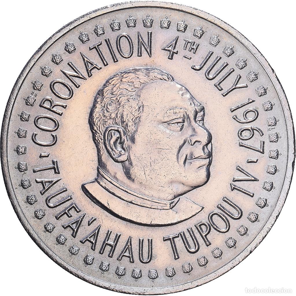 Monedas antiguas de Ocean&iacute;a: [#1547641] Tonga, Taufa'ahau Tupou IV, Pa'anga, 1967, Coronation, Cupronickel, EBC+, KM:17