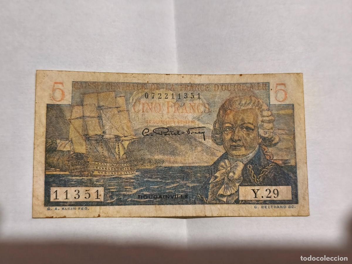 Monedas antiguas de Ocean&iacute;a: French ecuatorial africa 5francos F.