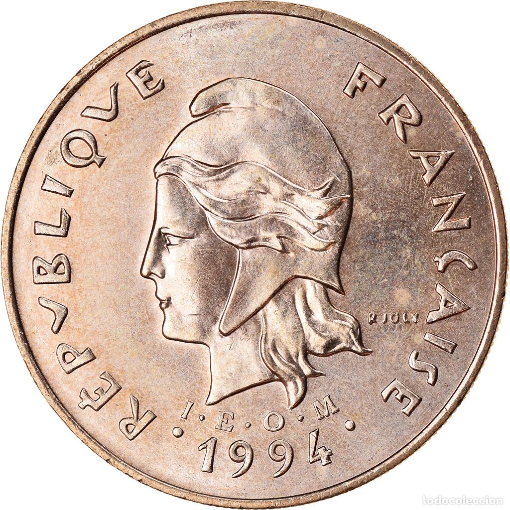 Monedas antiguas de Ocean&iacute;a: [#788995] Moneda, Nueva Caledonia, 100 Francs, 1994, Paris, SC, N&iacute;quel - bronce, KM:15
