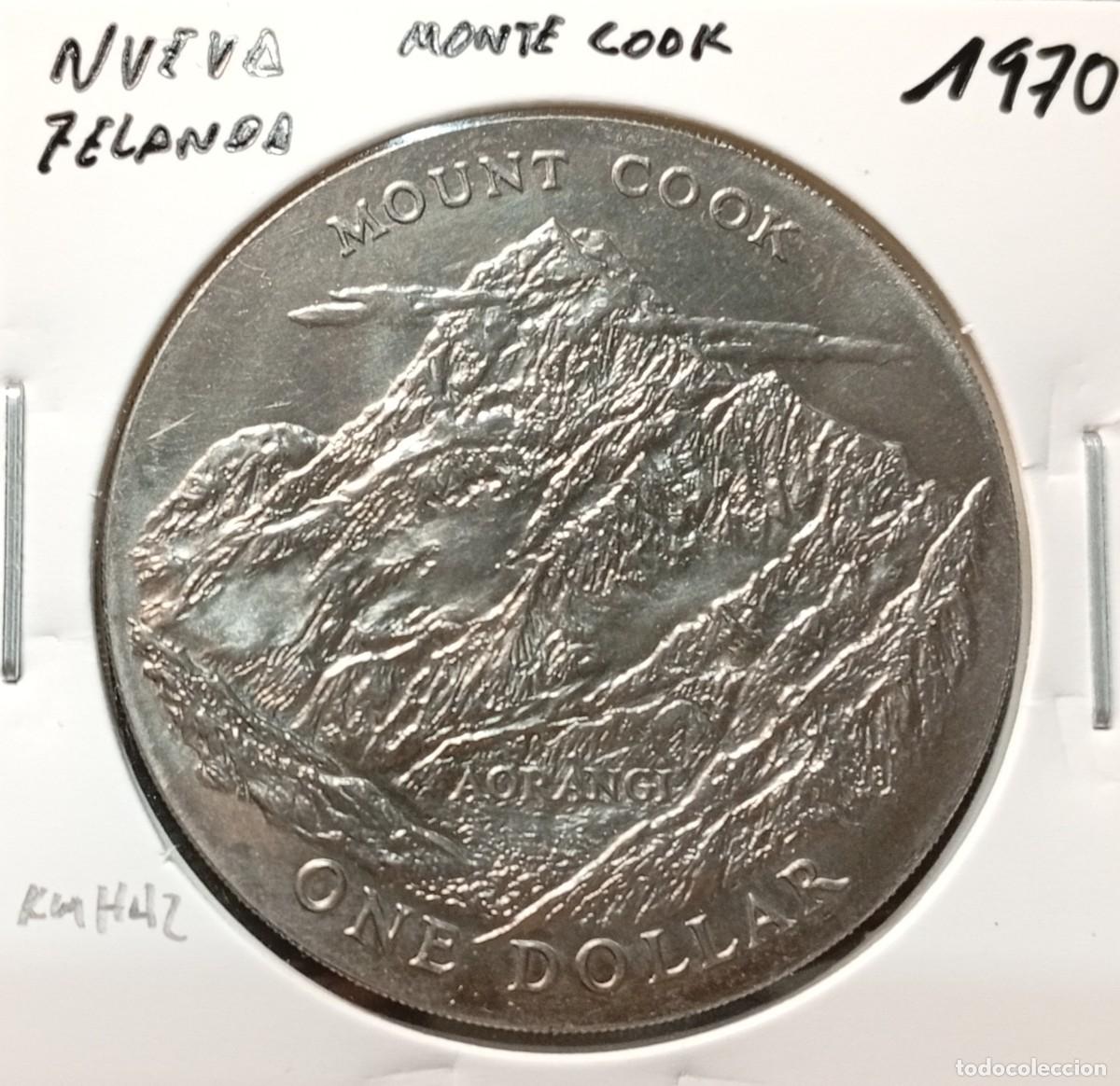 Monedas antiguas de Ocean&iacute;a: NUEVA ZELANDA 1 D&Oacute;LAR / DOLLAR 1970 KM#42 EBC MONTE COOK.