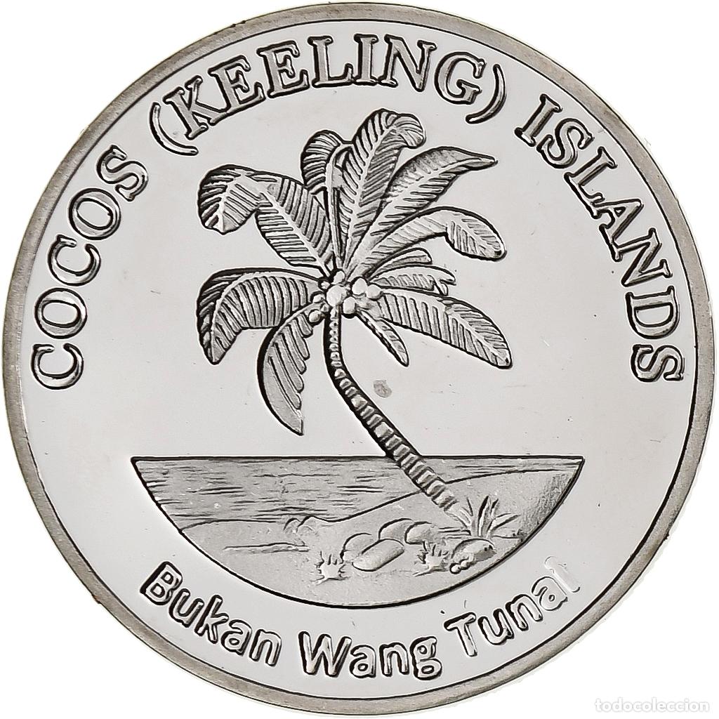 Monedas antiguas de Ocean&iacute;a: [#1306940] COCOS (KEELING) ISLANDS, 5 Rupees, Butterflyfish, 2023, Cobre - n&iacute;quel, SC