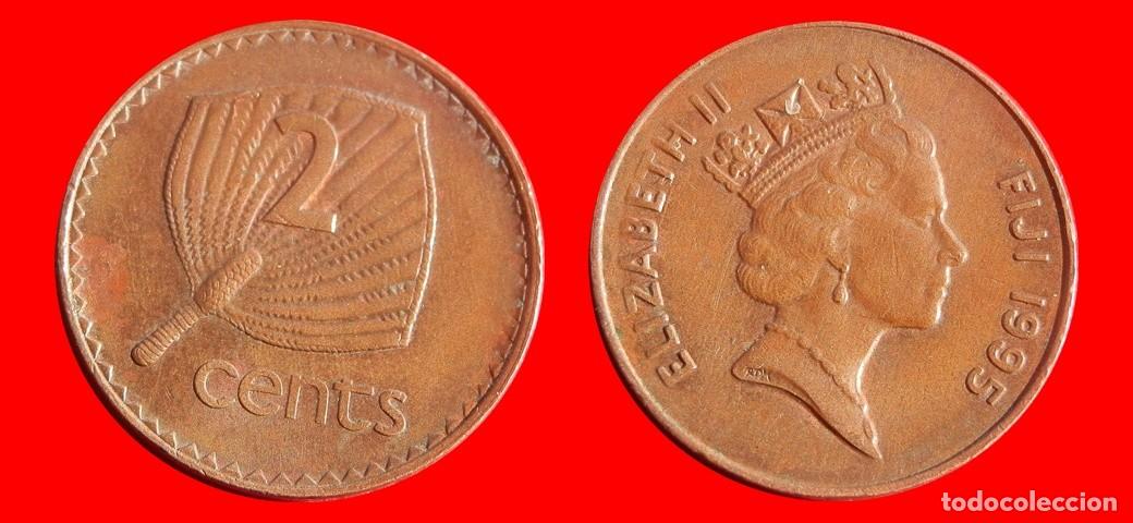 Monedas antiguas de Ocean&iacute;a: 2 CENTAVOS 1995 ISLAS FIJI FIYI-157140