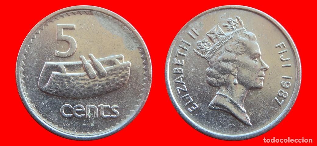 Monedas antiguas de Ocean&iacute;a: 5 CENTAVOS 1987 ISLAS FIJI FIYI-157142