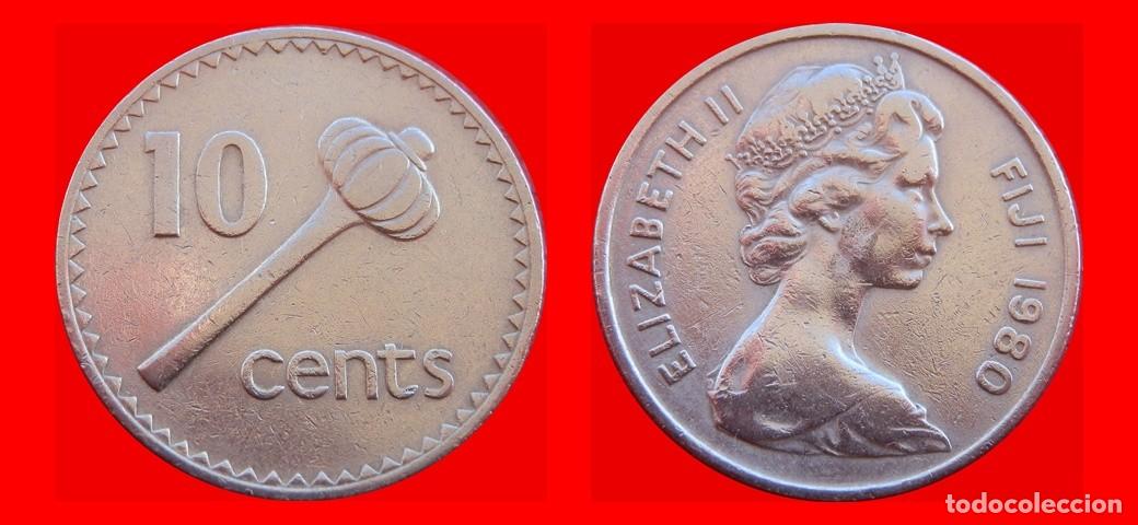 Monedas antiguas de Ocean&iacute;a: 10 CENTAVOS 1980 ISLAS FIJI FIYI-157148