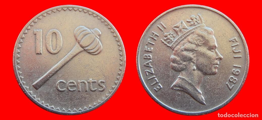 Monedas antiguas de Ocean&iacute;a: 10 CENTAVOS 1987 ISLAS FIJI FIYI-157149