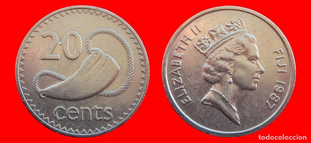Monedas antiguas de Ocean&iacute;a: 20 CENTAVOS 1987 ISLAS FIJI FIYI-157152