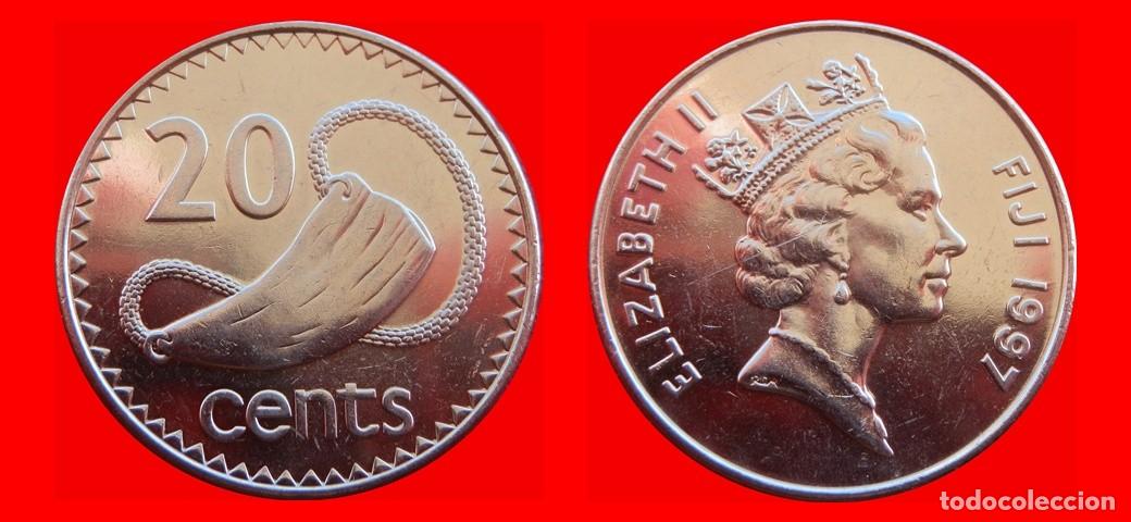 Monedas antiguas de Ocean&iacute;a: 20 CENTAVOS 1997 ISLAS FIJI FIYI-157153