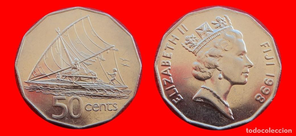 Monedas antiguas de Ocean&iacute;a: 50 CENTAVOS 1998 ISLAS FIJI FIYI-157156