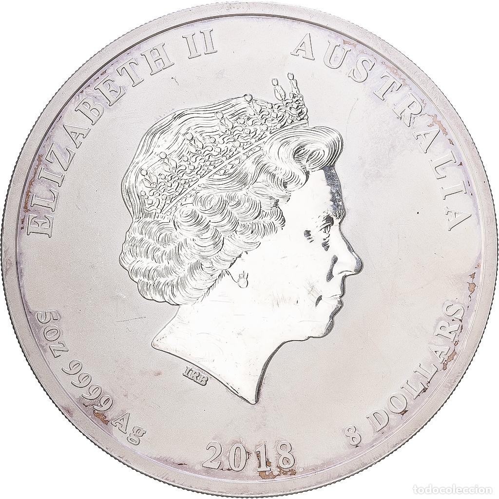Monedas antiguas de Ocean&iacute;a: [#1216895] Australia, Elizabeth II, 8 Dollars, Year of the Dog, 2018, Perth, 5 Oz, Plata