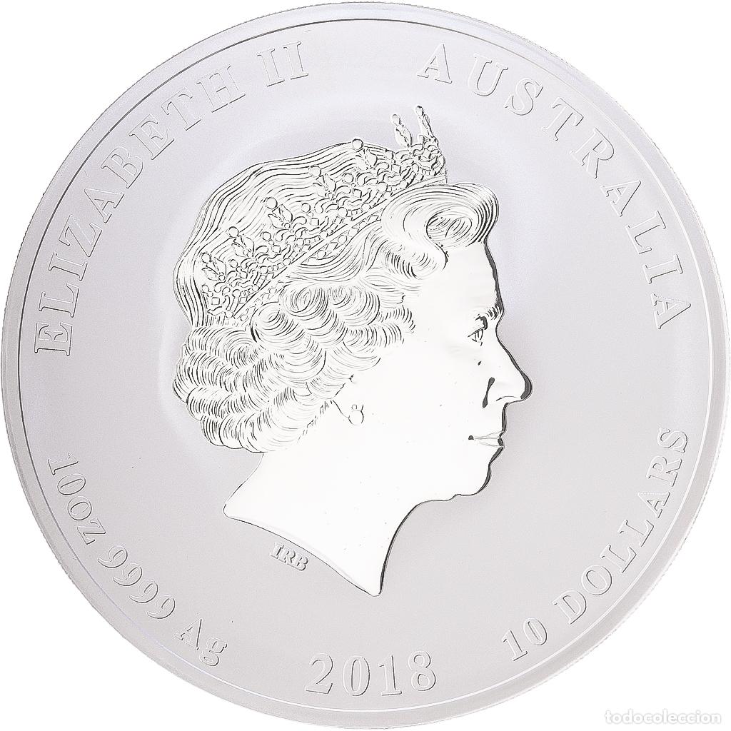 Monedas antiguas de Ocean&iacute;a: [#1216897] Australia, Elizabeth II, 10 Dollars, Year of the Dog, 2018, Perth, 10 Oz, Plata