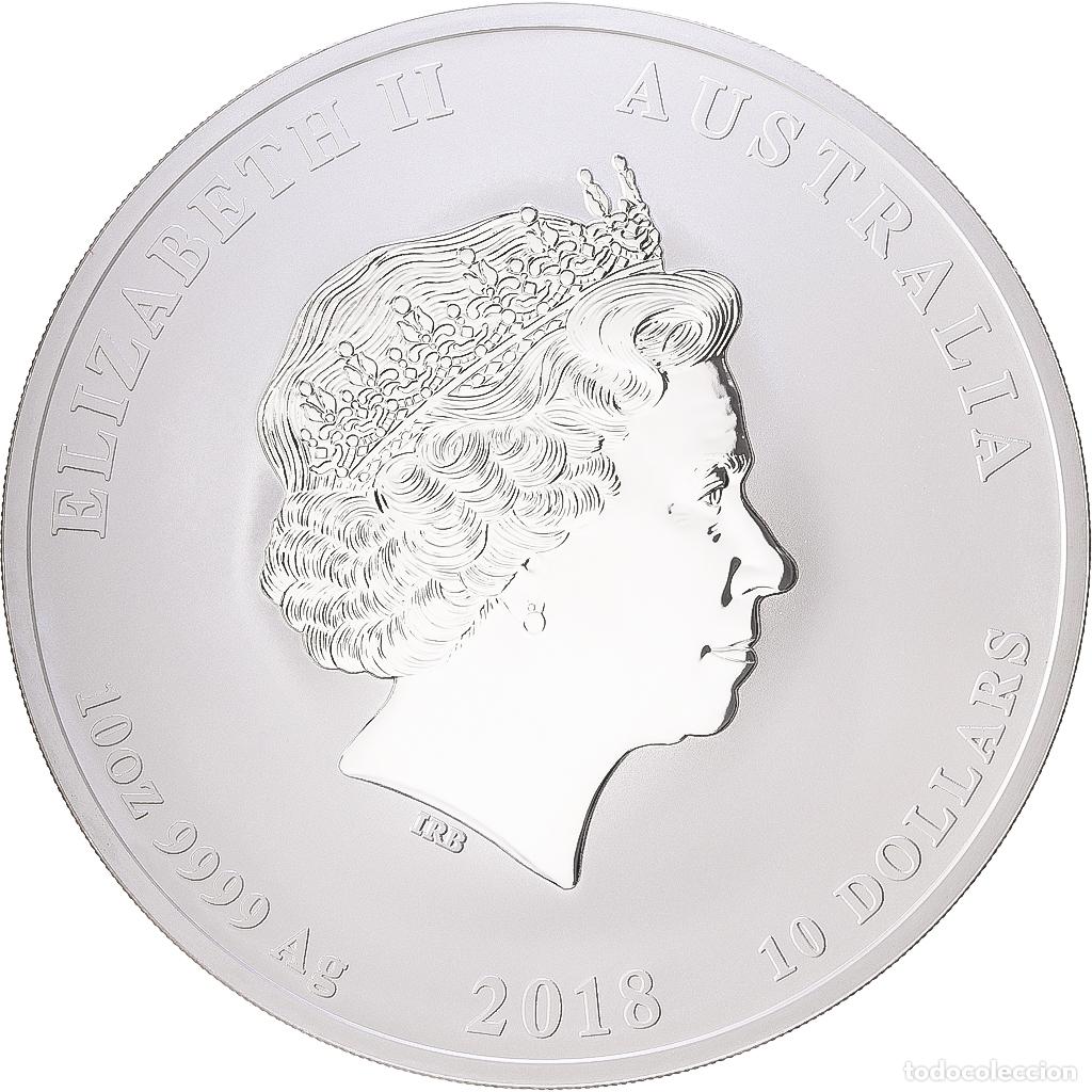 Monedas antiguas de Ocean&iacute;a: [#1216896] Australia, Elizabeth II, 10 Dollars, Year of the Dog, 2018, Perth, 10 Oz, Plata