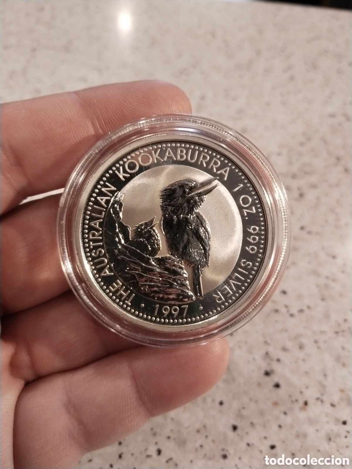 Monedas antiguas de Ocean&iacute;a: Australia. 1997. 1 Dollar. Plata. Kookaburra