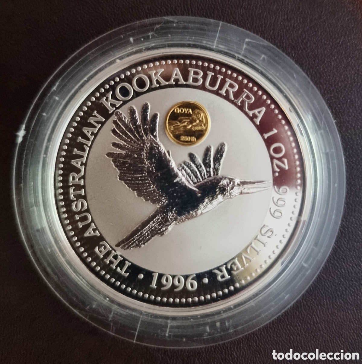 Monedas antiguas de Ocean&iacute;a: KOOKABURRA 1OZ.PLATA 999 A&Ntilde;O 1996 &rdquo;LA MAJA DESNUDA&rdquo; GOYA
