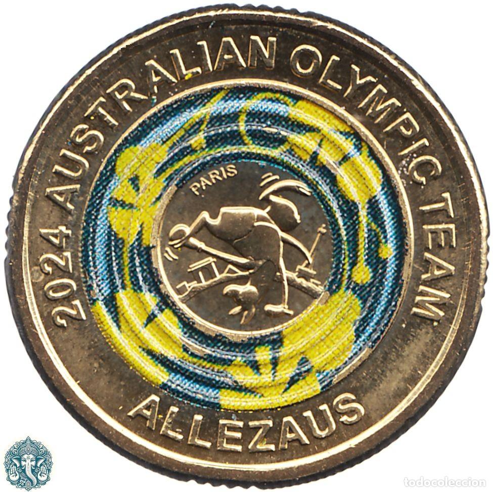 Monedas antiguas de Ocean&iacute;a: AUSTRALIA 2 D&oacute;lares 2024 Carlos III Paris Olympic Games &ndash; Allezaus KM#4786
