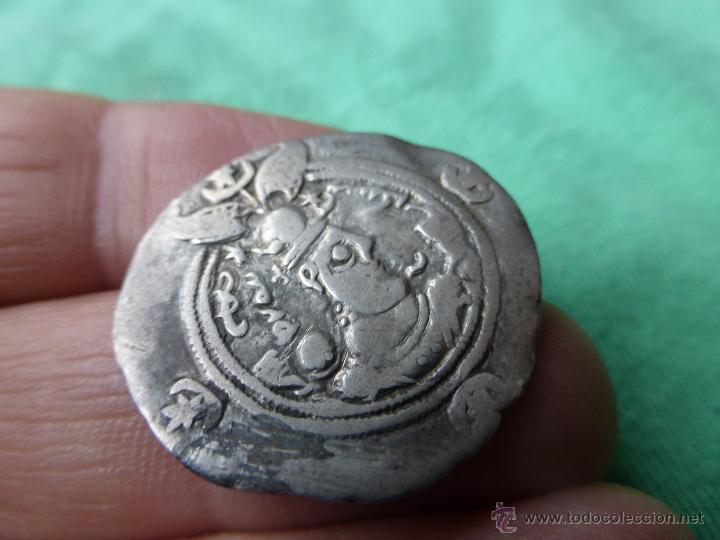 Monedas antiguas: MONEDA SAS&Aacute;NIDA, DRACMA DE PLATA - PERSIA 200 DC. - Foto 2