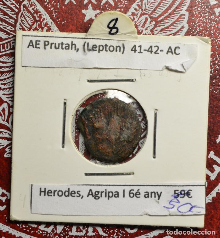 Monedas antiguas: PRUTAH - HERODES - AGRIPA - 6 A&Ntilde;O - Foto 1