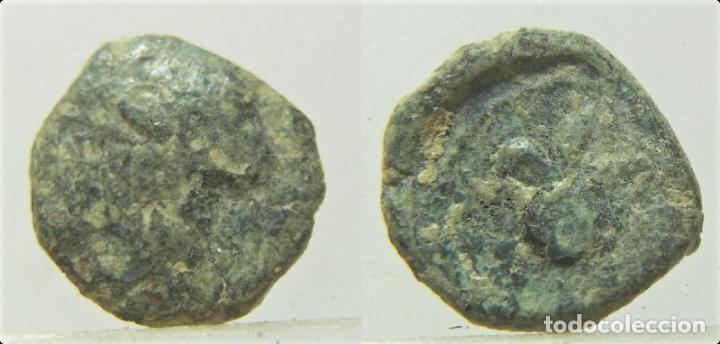 Monedas antiguas: MONEDA DE 1/4 DE CALCO, CARTAGINES - Foto 1