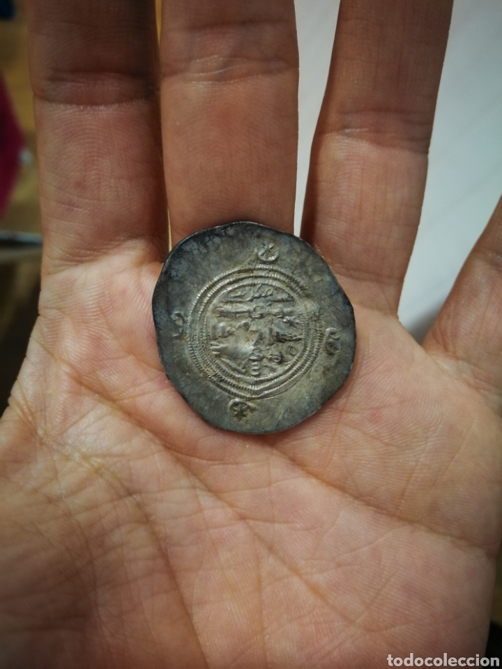 Monedas antiguas: Dracma Sasanida de plata Khusro II DL año 4 (596d.c) - Foto 4 - 270137023