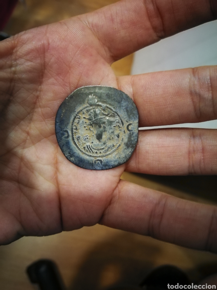Monedas antiguas: Autentico Dracma sasanida plata Khusro I, LAM año 41 - Foto 1 - 270181893