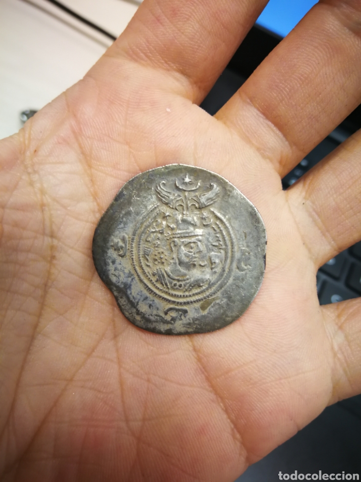 Monedas antiguas: Autentico Dracma plata Khusro II WYH año 10 - Foto 1 - 270904698
