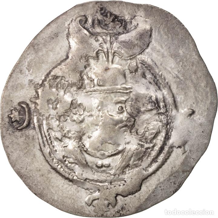 Monedas antiguas: [#415675] Moneda, Xusros II, Drachm, 630 AD, MBC, Plata - Foto 1