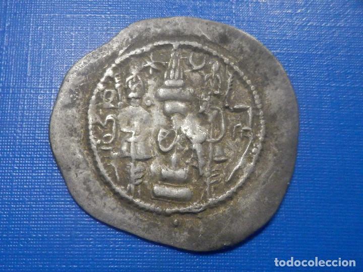 Monedas antiguas: PERSIA AÑO 590/627. IMPERIO SASANIDA - DRACMA PLATA - Sin determinar 34 mm - Foto 2 - 291153288