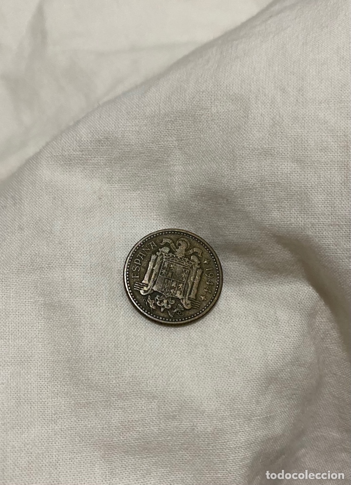 Monedas antiguas: LOTE DE 1 PESETA DEL A&Ntilde;O 1944 IMPECABLE - Foto 2