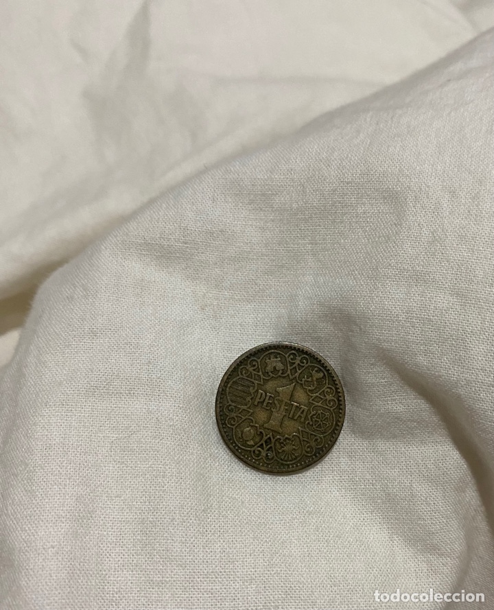 Monedas antiguas: LOTE DE 1 PESETA DEL A&Ntilde;O 1944 IMPECABLE - Foto 1