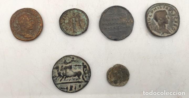 Monedas antiguas: Seis monedas antiguas en bronce. - Foto 8