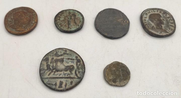 Monedas antiguas: Seis monedas antiguas en bronce. - Foto 9