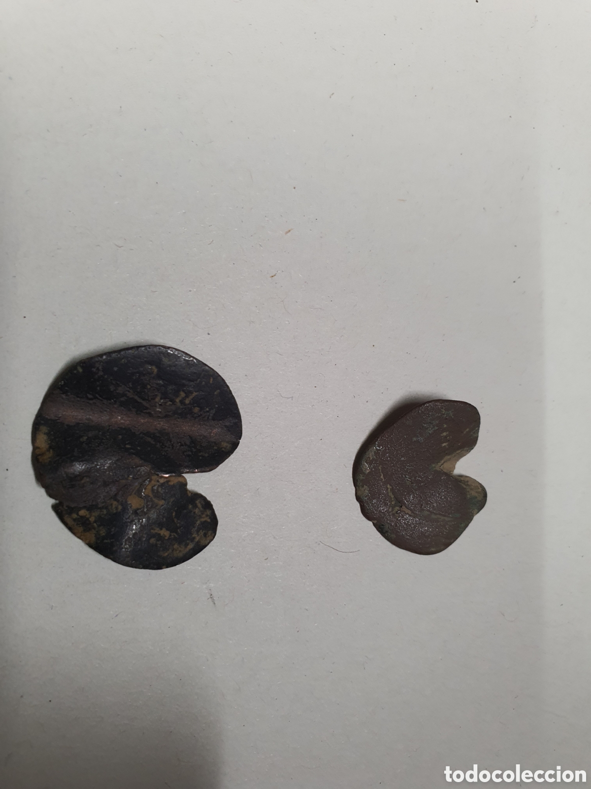 Monedas antiguas: Lote monedas resellos antiguas - Foto 2