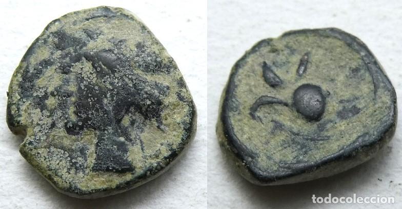 Monedas antiguas: Moneda de 1/4 de calco Cartago nova - Foto 1