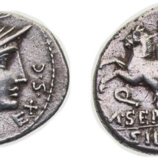 Monedas antiguas: ROME ROMAN REPUBLIC (ANCIENT) 116 BC - 115 BC AR DENARIUS (SERGIA: MARCUS SERGIUS SILUS; EX•S•C ROM