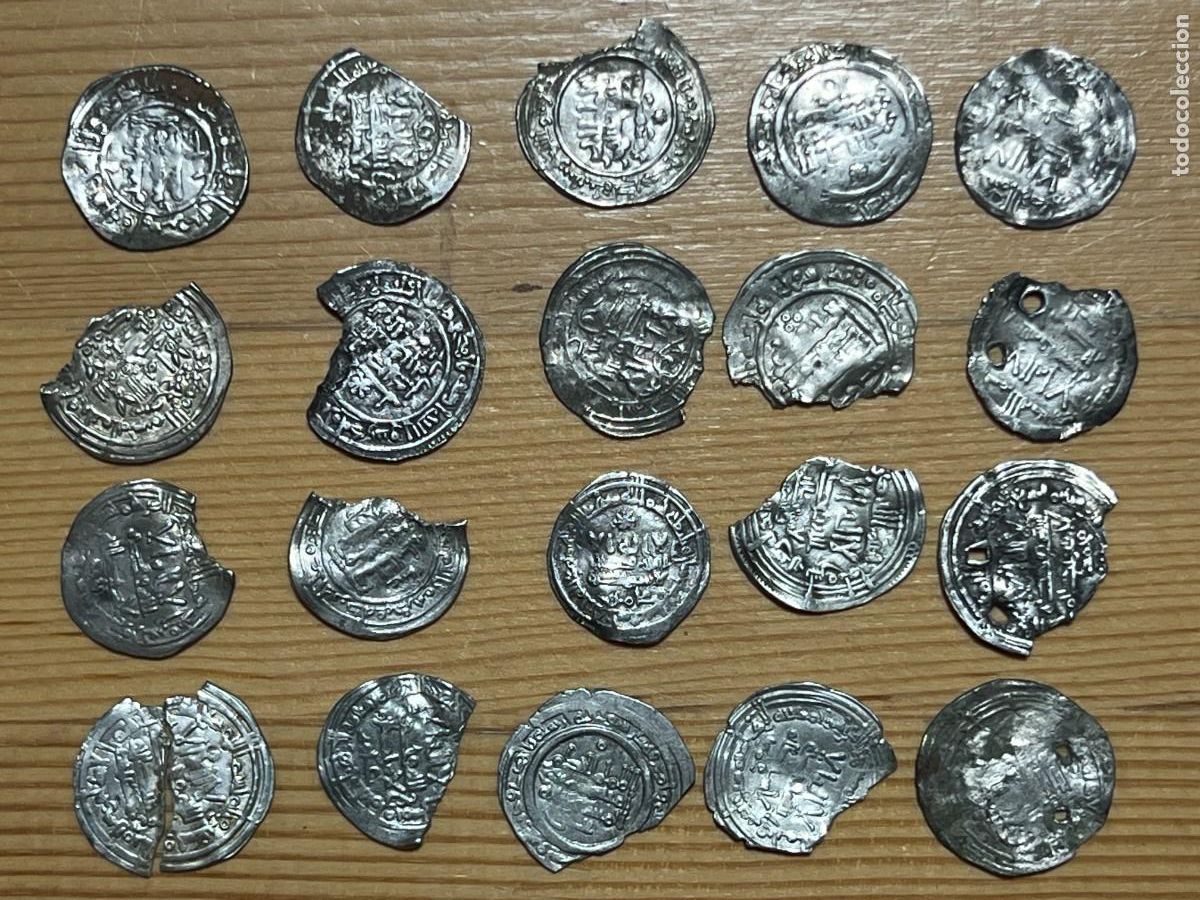 Monedas antiguas: lote de 20 monedas a investigar , Hispano-&Aacute;rabe , Dirham . Al Andalus.