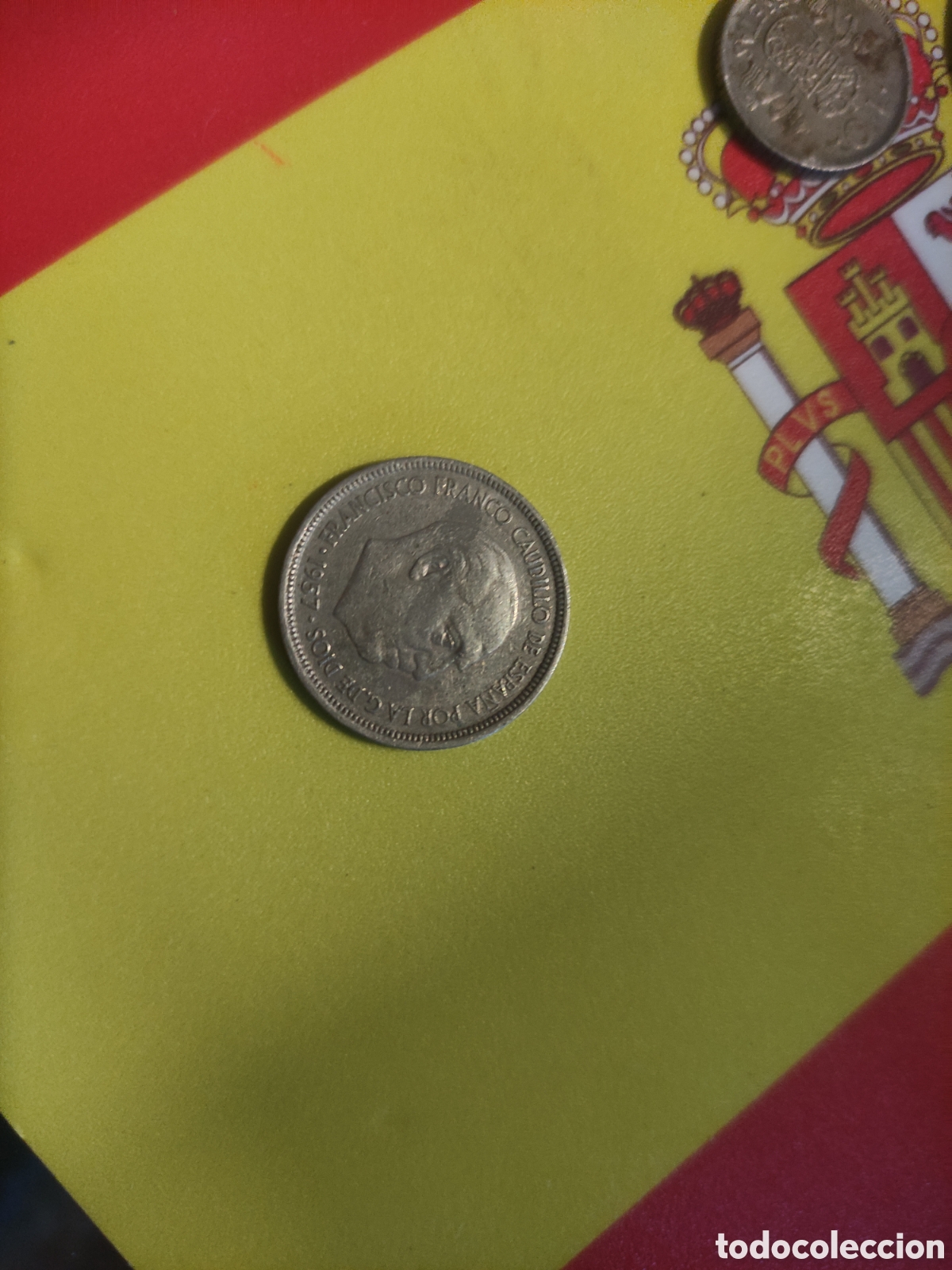 Monedas antiguas: Moneda 5 pesetas 1957 - Foto 1