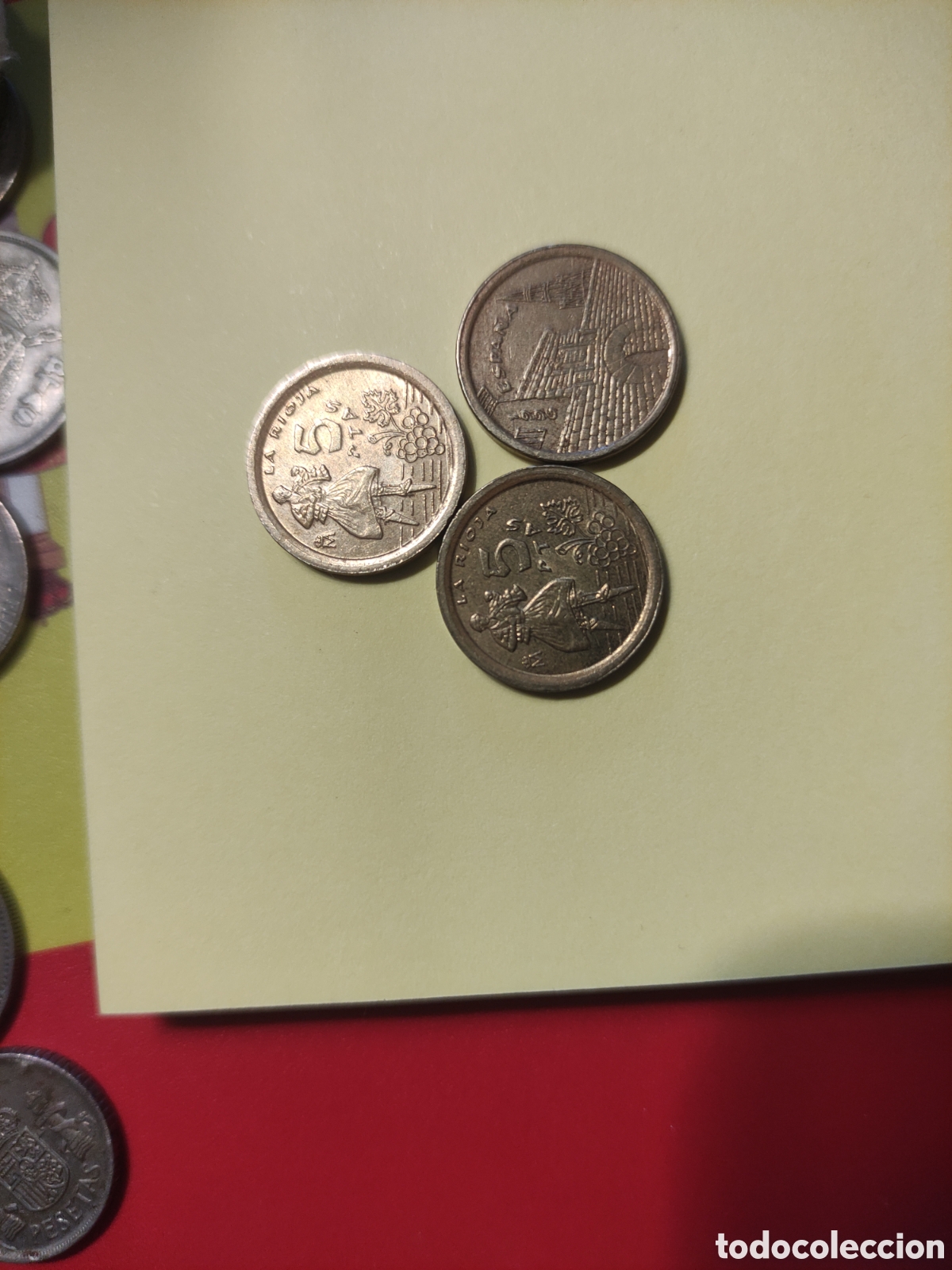 Monedas antiguas: Monedas 5 pesetas la Rioja 1996 - Foto 1