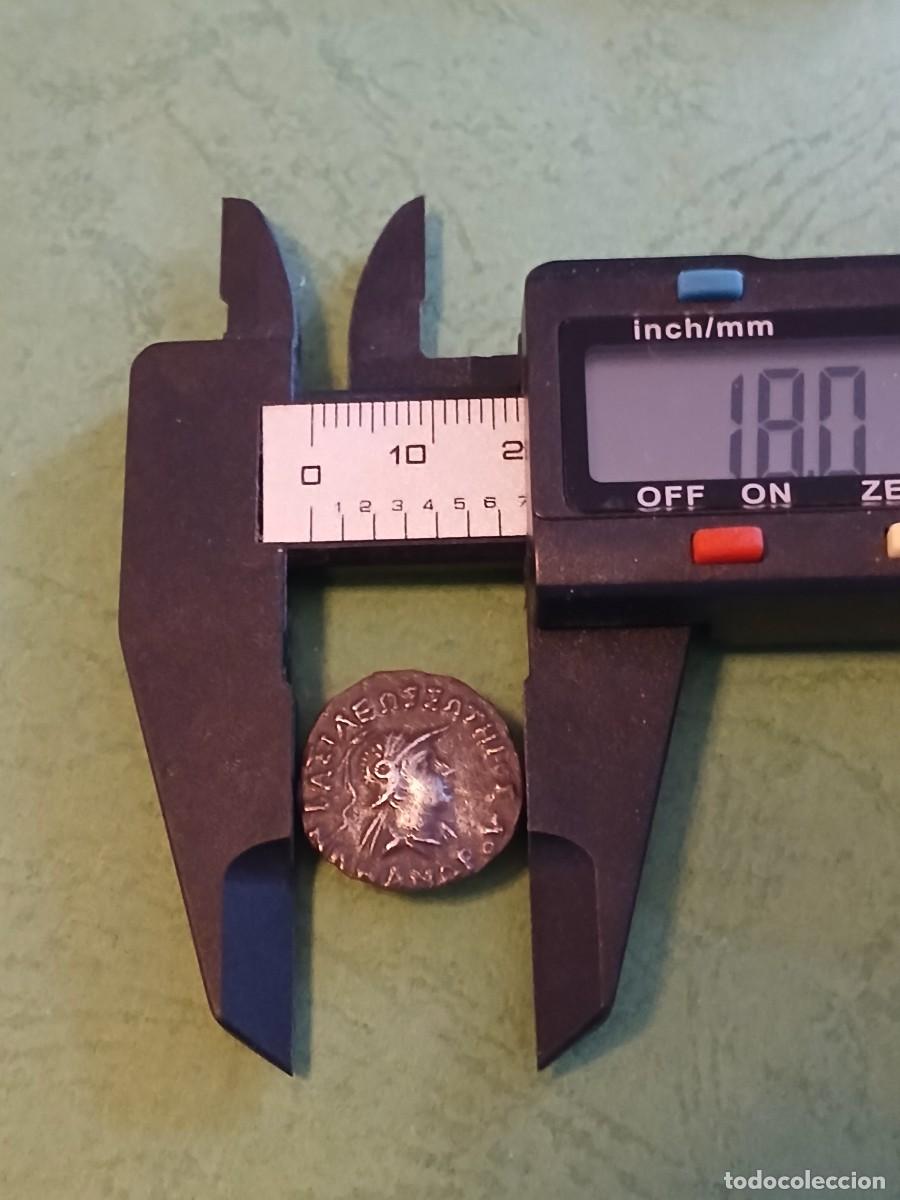 Monedas antiguas: Dracma Baktria Menandro Plata - Foto 4