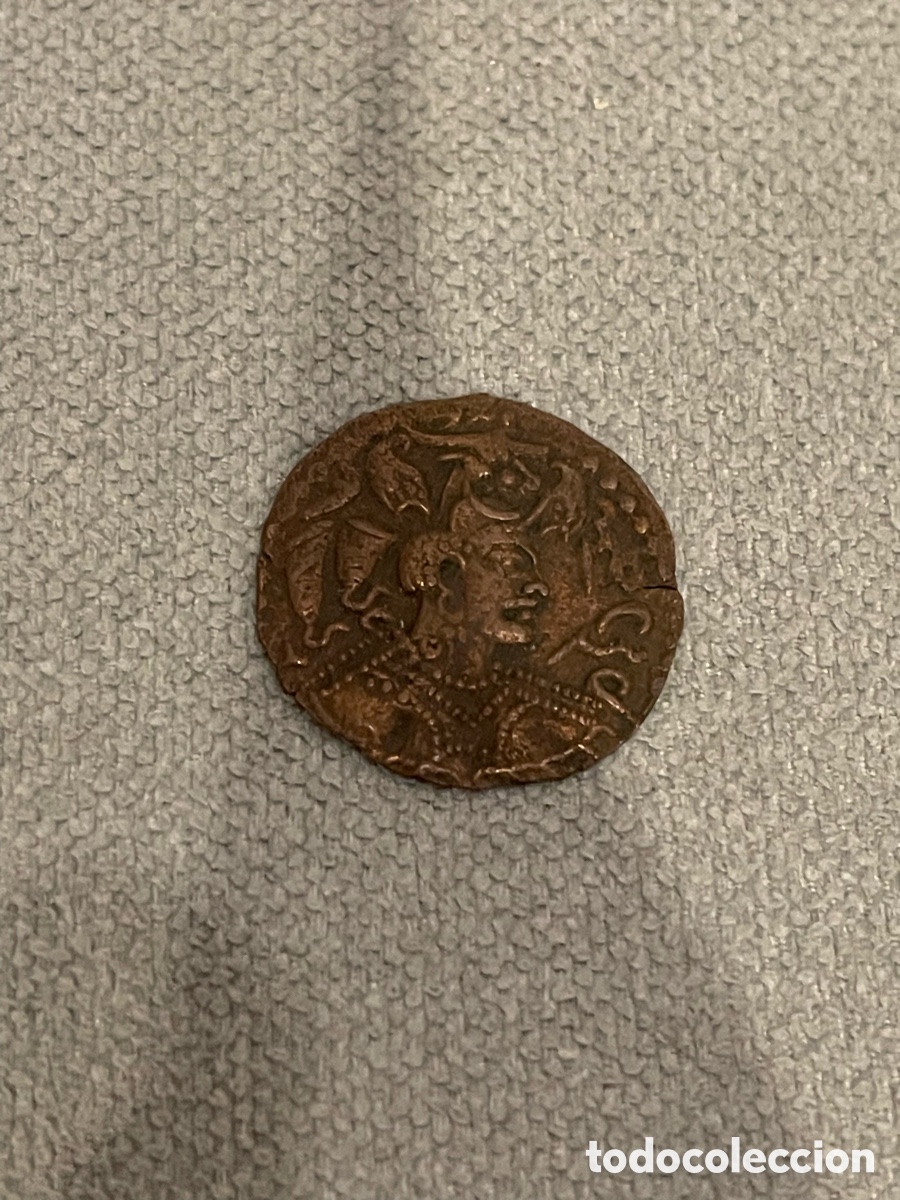 Monedas antiguas: Dracma bronce Hunos 480-560 D.C - Foto 1