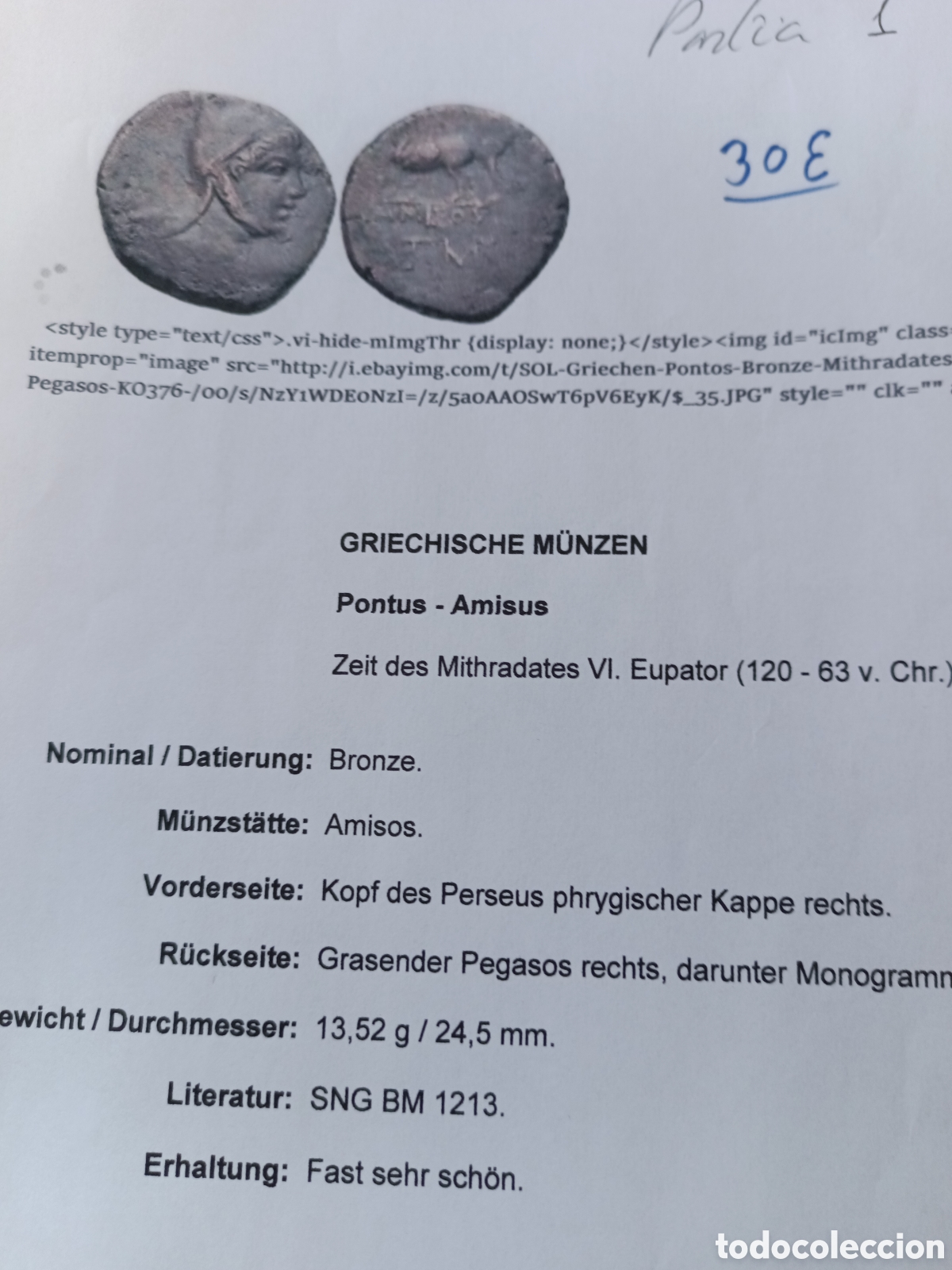 Monedas antiguas: Moneda Partia antigua - Foto 1