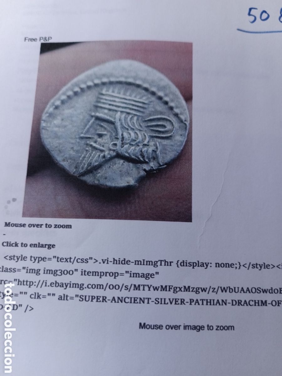 Monedas antiguas: Silver Partia Dracma - Foto 1