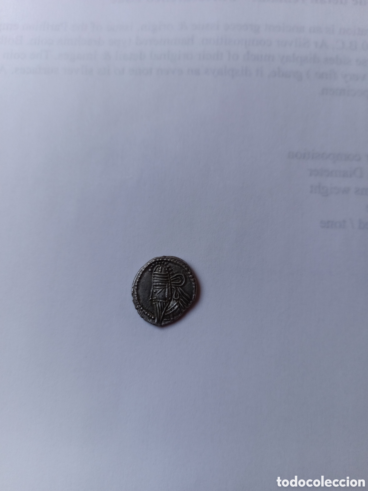 Monedas antiguas: Moneda de plata Parthia - Foto 3