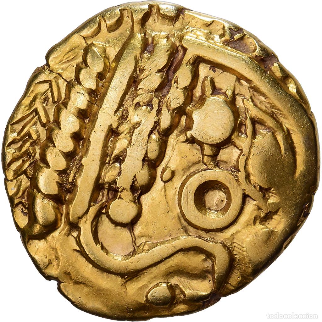 Monedas antiguas: [#981818] Northeast Gaul, Bellovaci, 1/4 Stater, 1st century BC, Oro, MBC